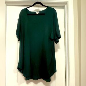 LuLaRoe Elegant Green Women's Morgan Top